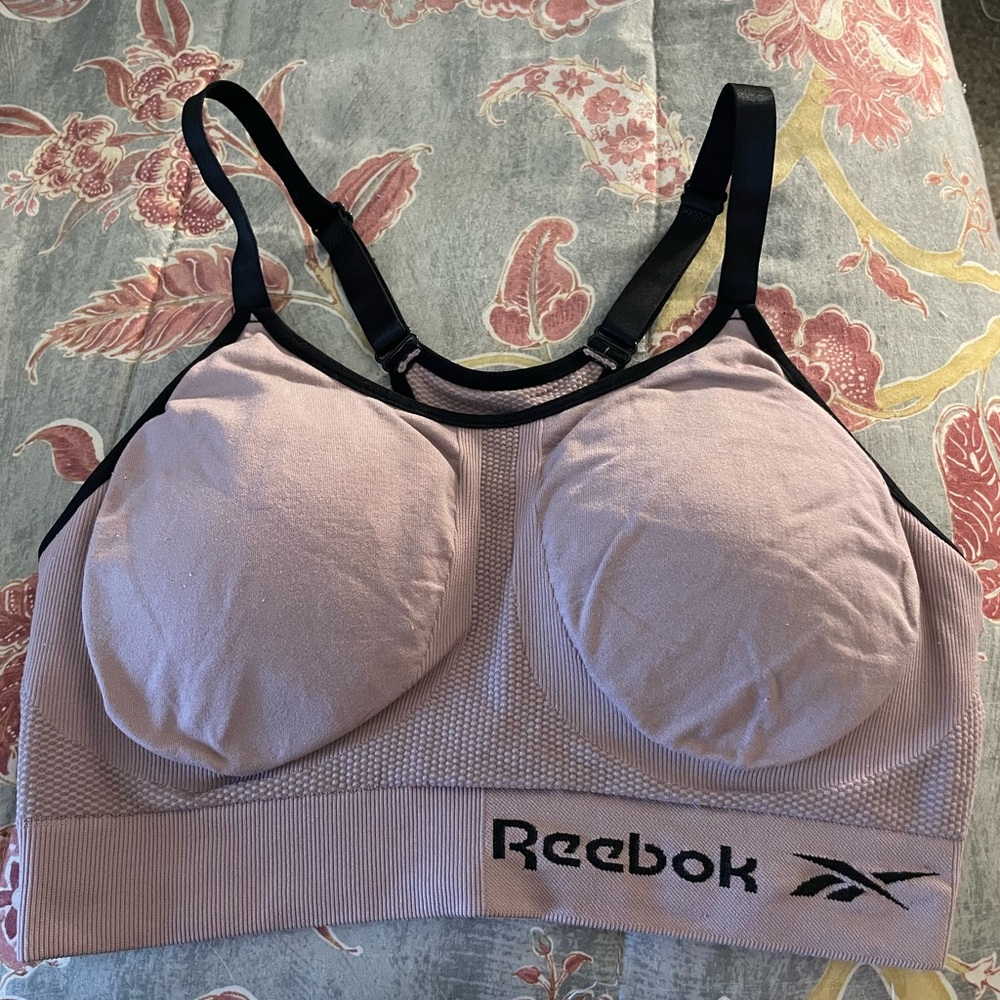 Reebok Women's dusty pink Sports Bra